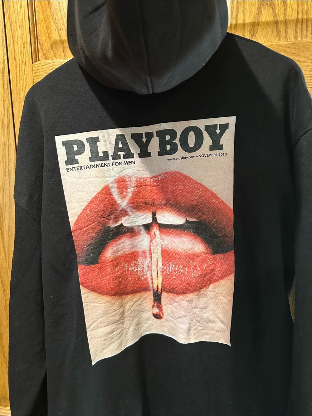 Playboy x missguided oversized vintage magazine cover sweatshirt